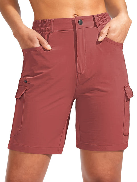 Damen Quick-Dry Cargo-Shorts mit 7-Taschen-Design