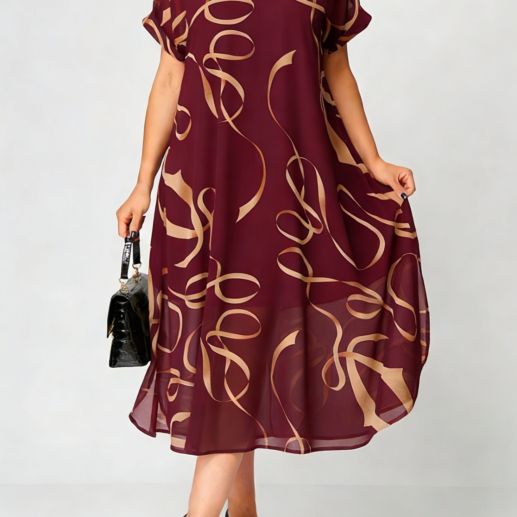 Élavine – Ausdrucksstarkes Chiffonkleid in französischer Eleganz