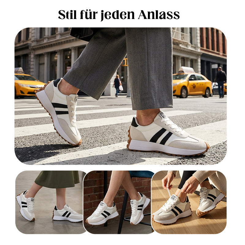 Damen-Freizeitschuhe – Klobige Sneaker Rutschfest & Retro-Design