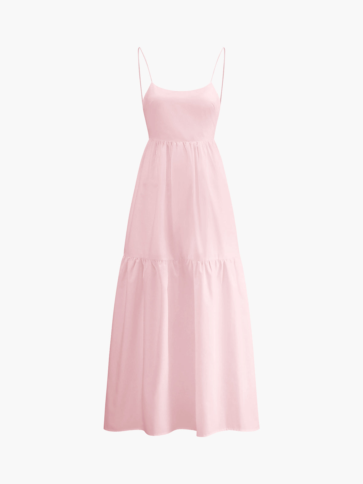 Solides Rückfreies Langkleid