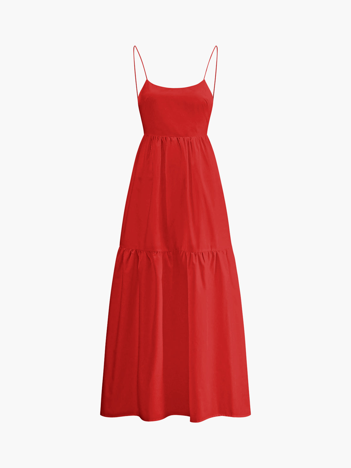 Solides Rückfreies Langkleid