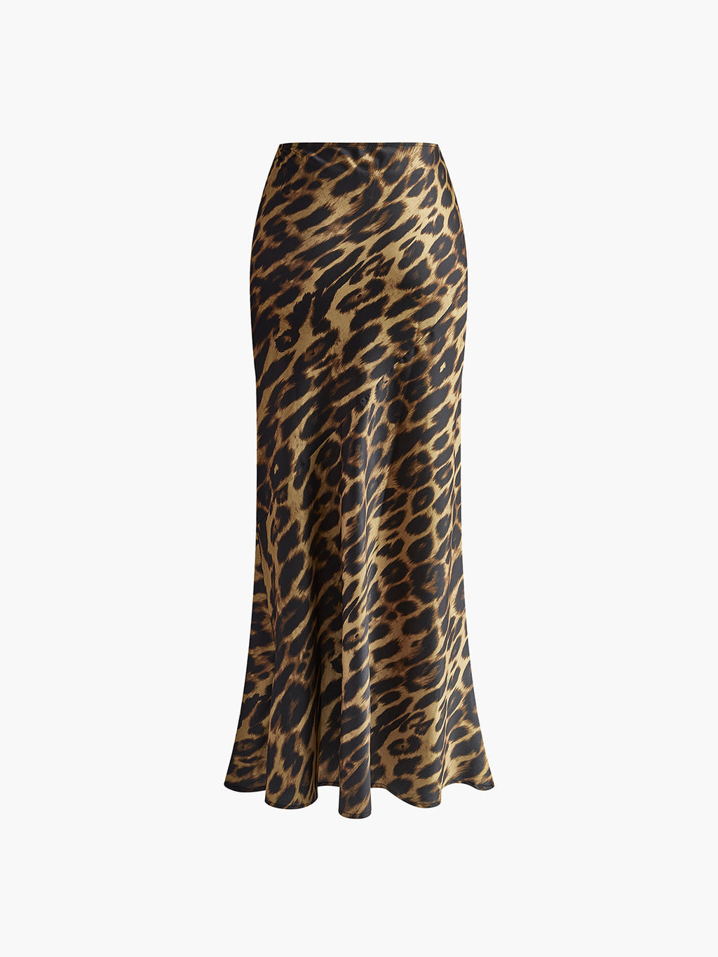 Slim Leopard Print Maxi Rock