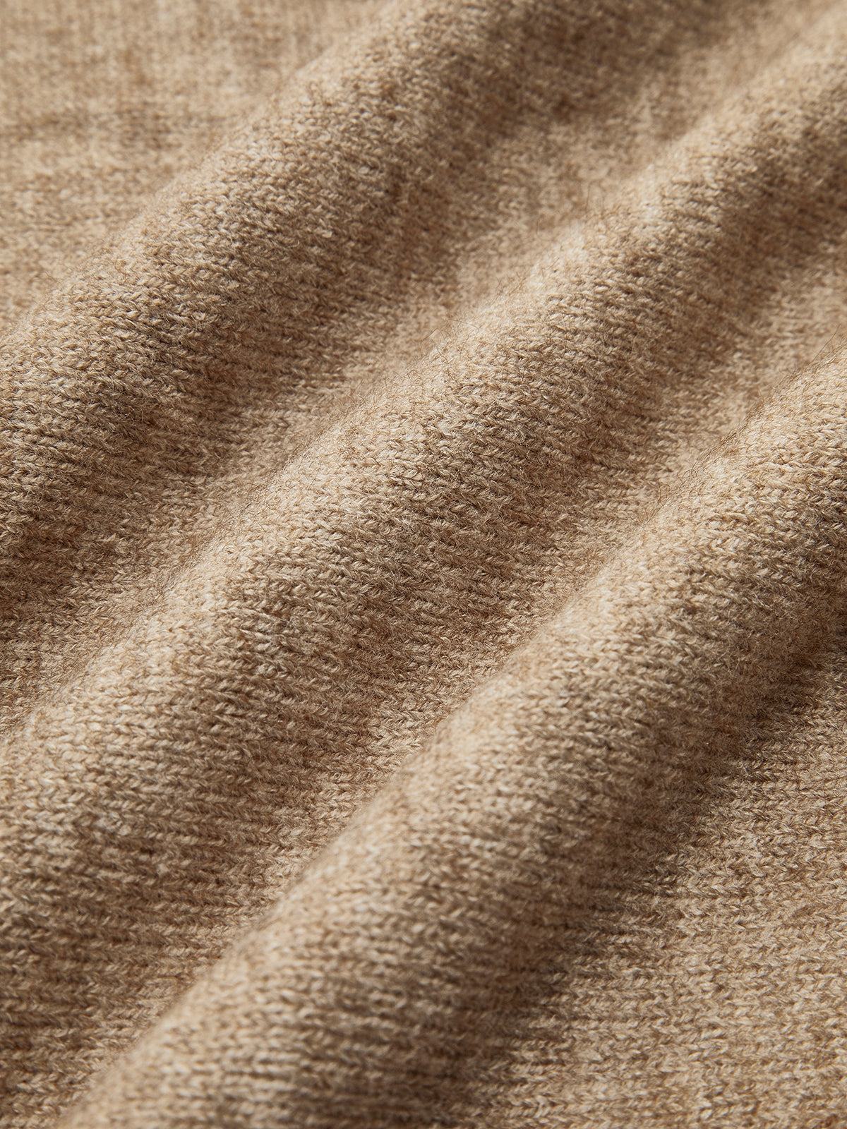 Einfarbiges Rollkragen-Strickhosen-Set