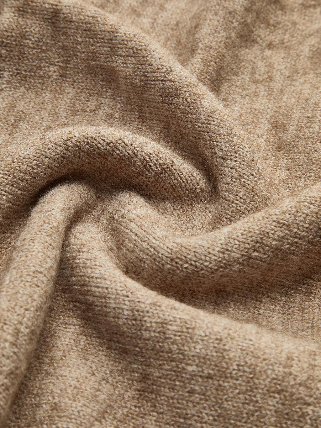 Einfarbiges Rollkragen-Strickhosen-Set