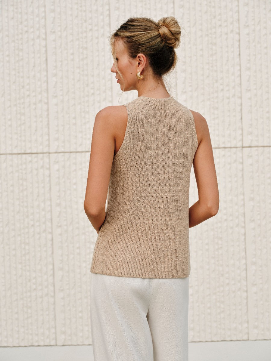Halter Cross-Over Kragen Tank Top