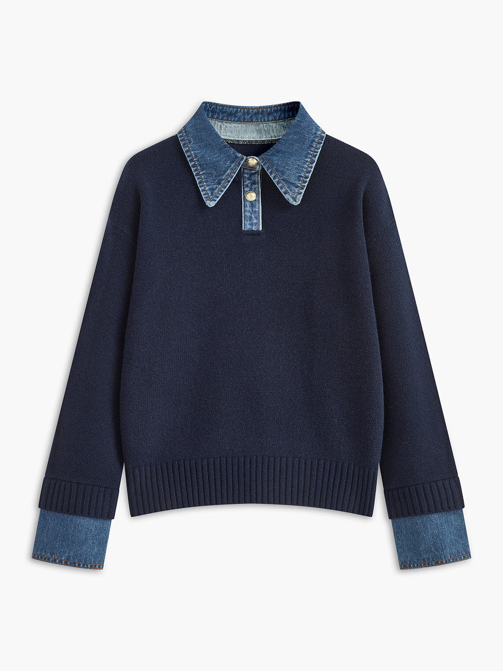 2 in 1 Panel Revers-Pullover