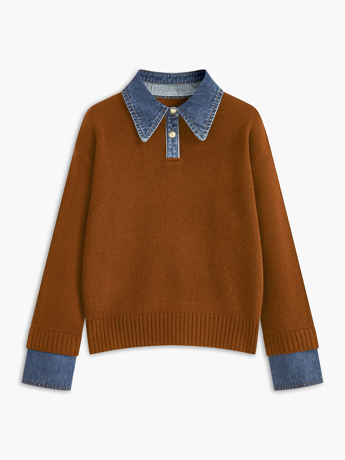 2 in 1 Panel Revers-Pullover