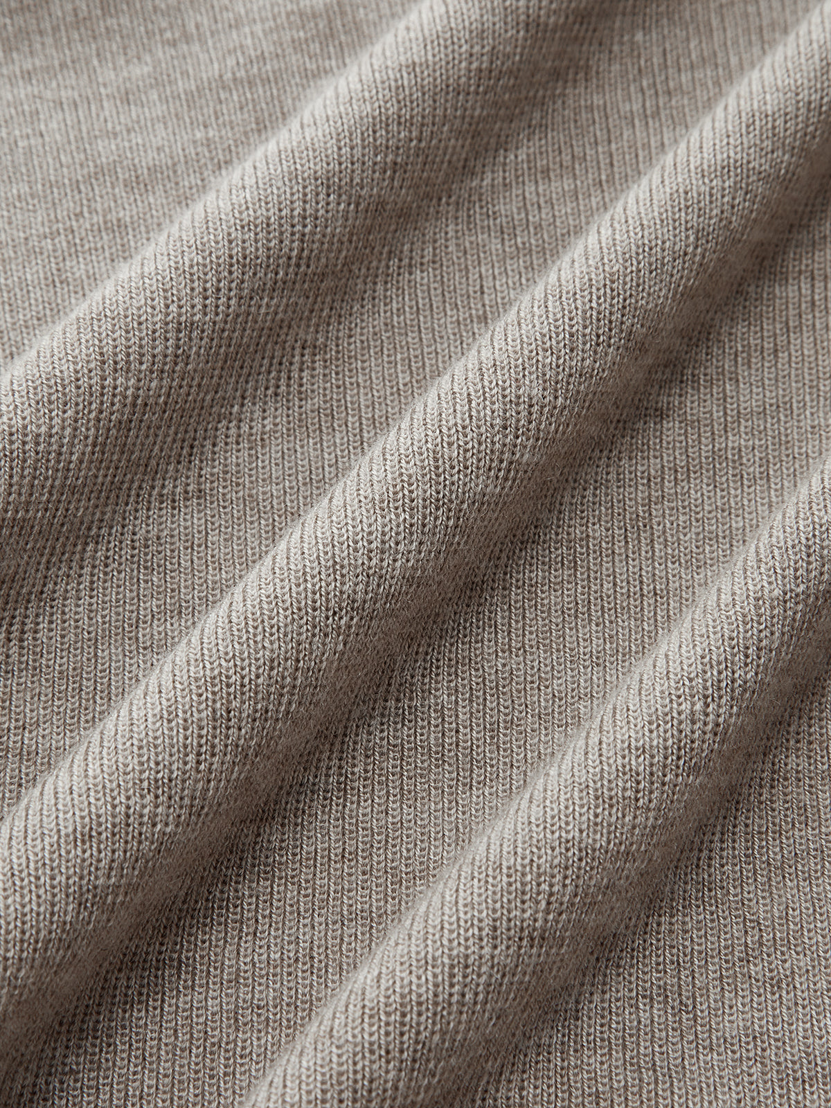 Mock Neck Wollmischung Strickoberteil