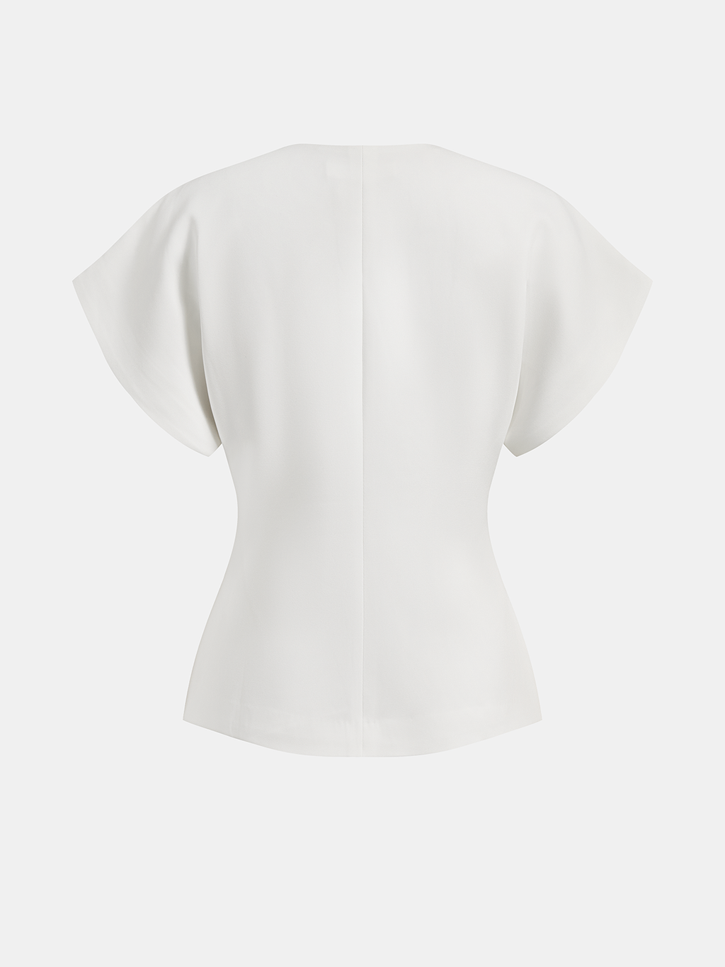 Trendige V-Ausschnitt Bluse mit Knöpfen