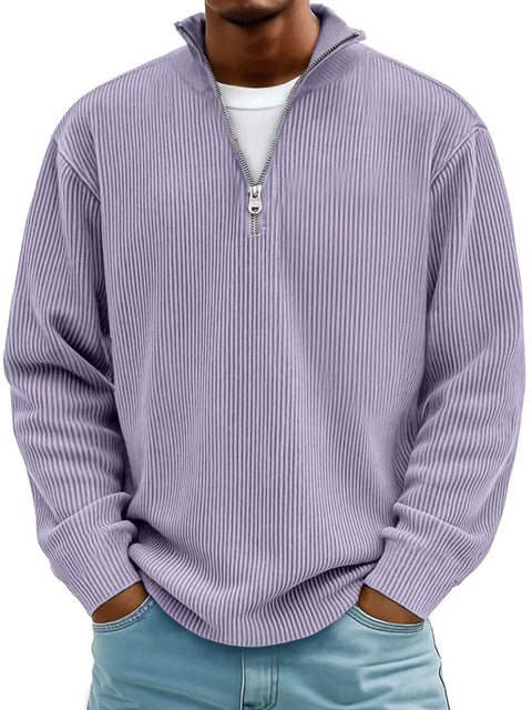 Randal | Langarm Pullover mit Reissverschluss