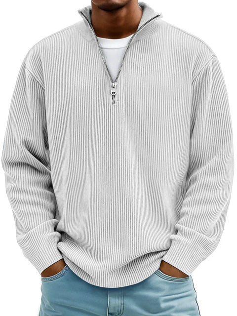 Randal | Langarm Pullover mit Reissverschluss