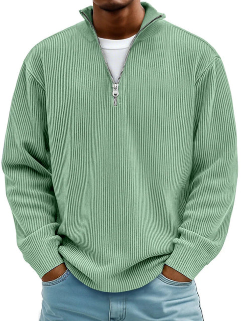 Randal | Langarm Pullover mit Reissverschluss