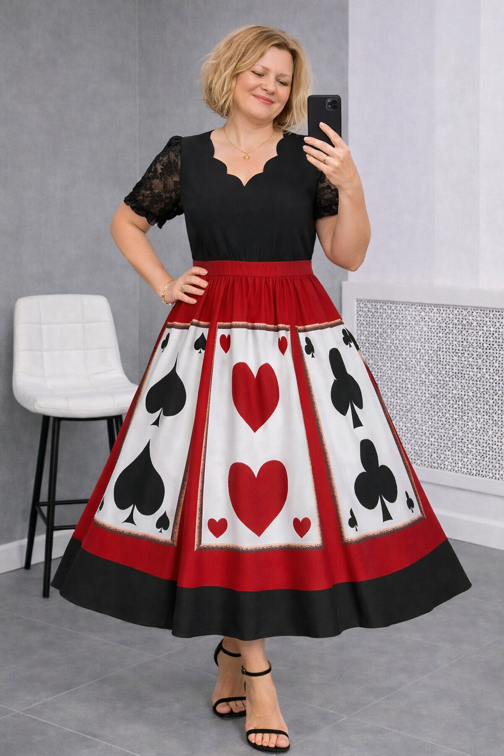 Reflora – Ausdrucksstarkes Sommerkleid mit Spitzenakzenten