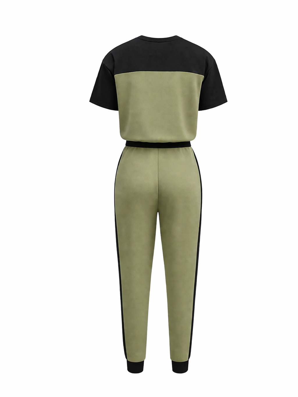 2-teiliges Sommer Set - Lässiges Rundhals T-Shirt und verlängerte Hosen