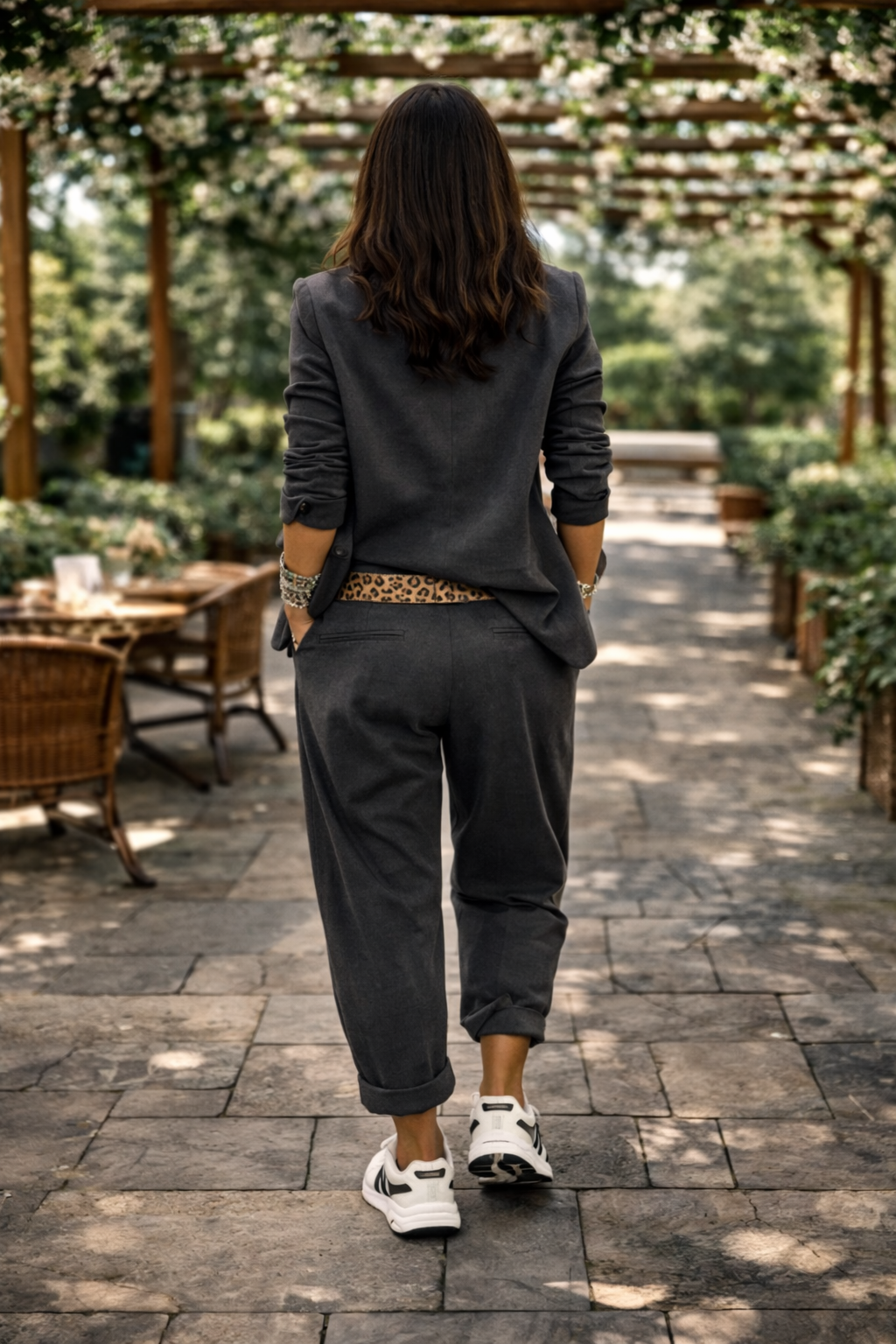 Damen Freizeit & Business-Anzug / Blazer mit Kragen & Hose