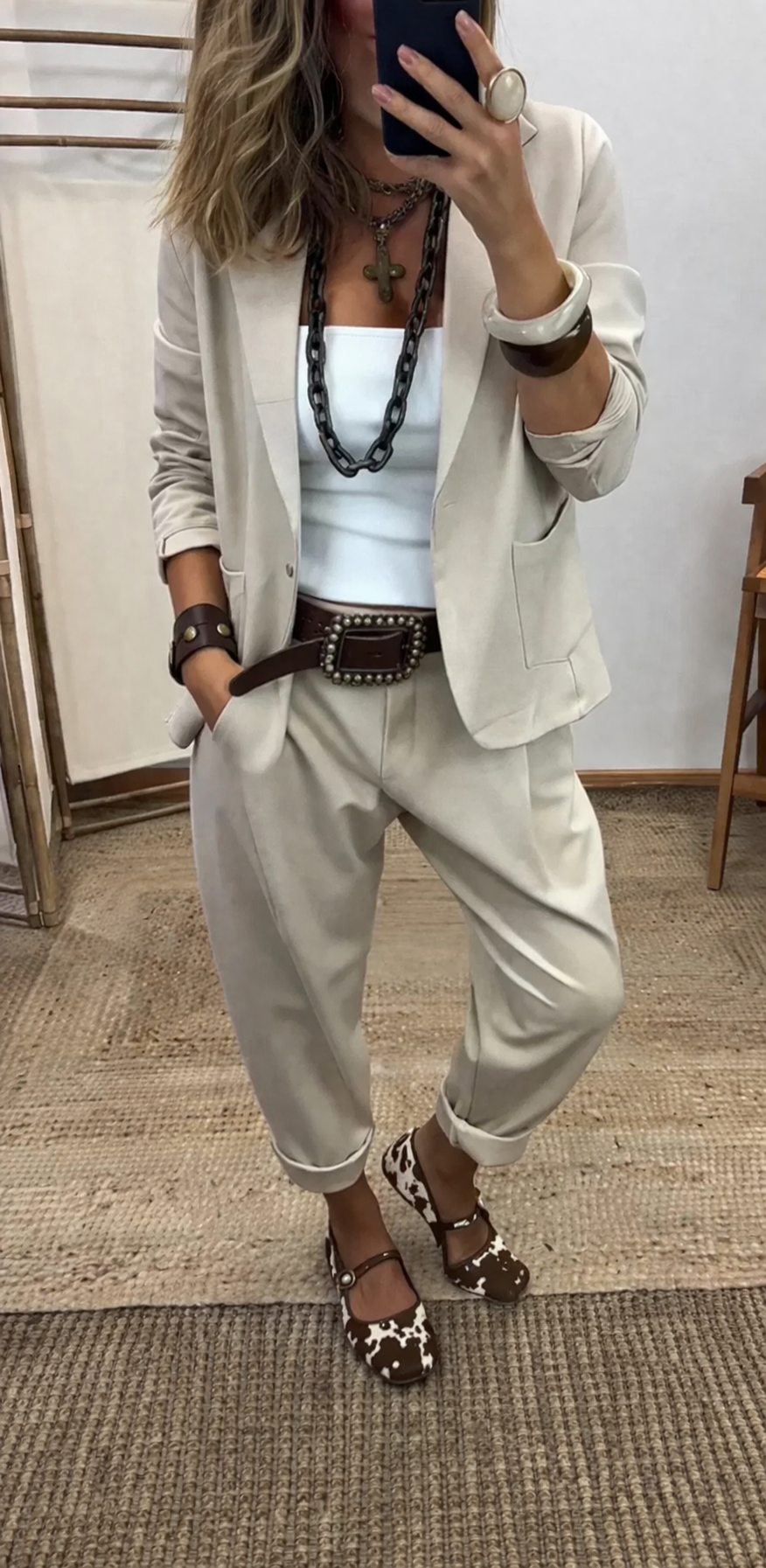 Lockerer, bügelfreier Damenanzug für Alltag & Business im klassischen Look 👖