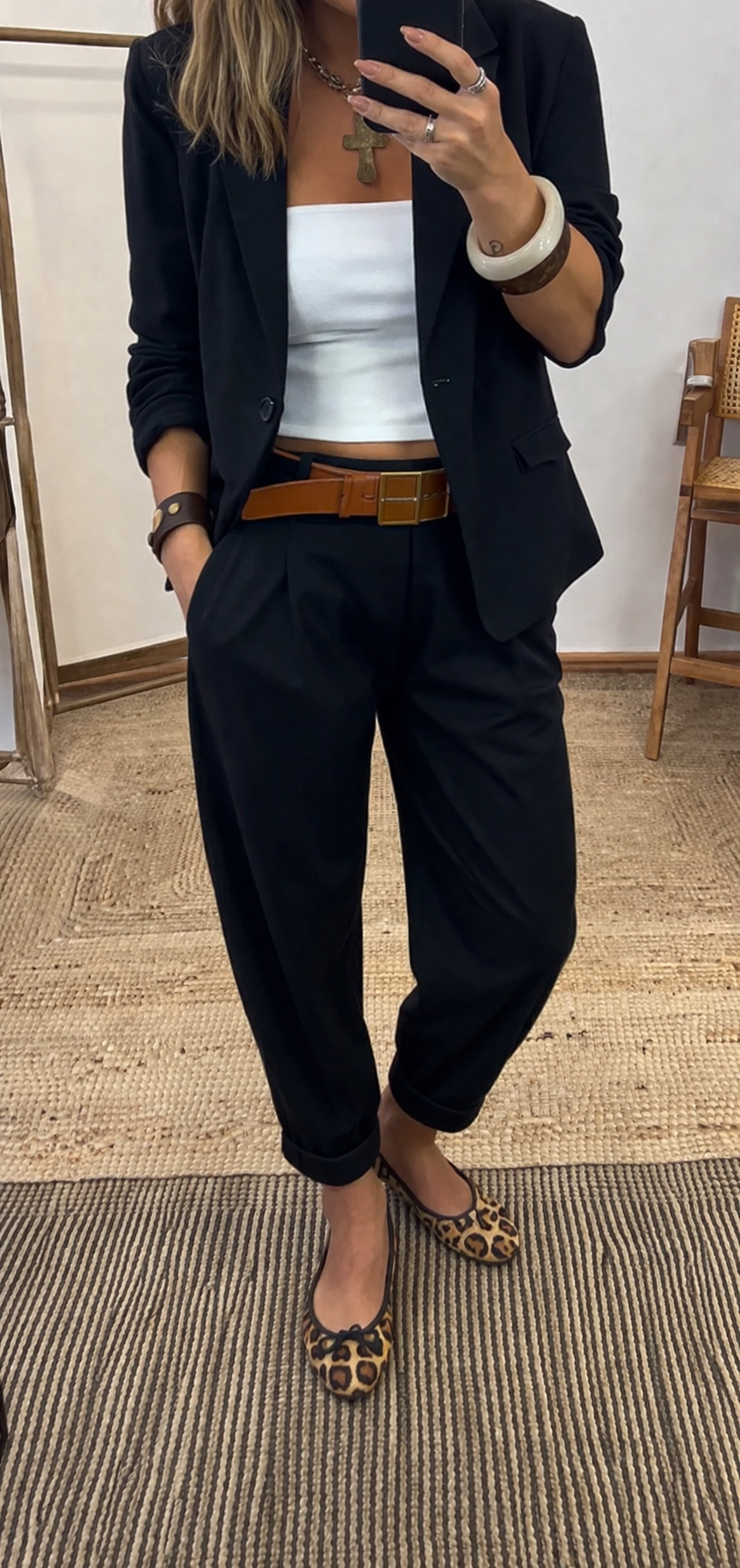 Lockerer, bügelfreier Damenanzug für Alltag & Business im klassischen Look 👖