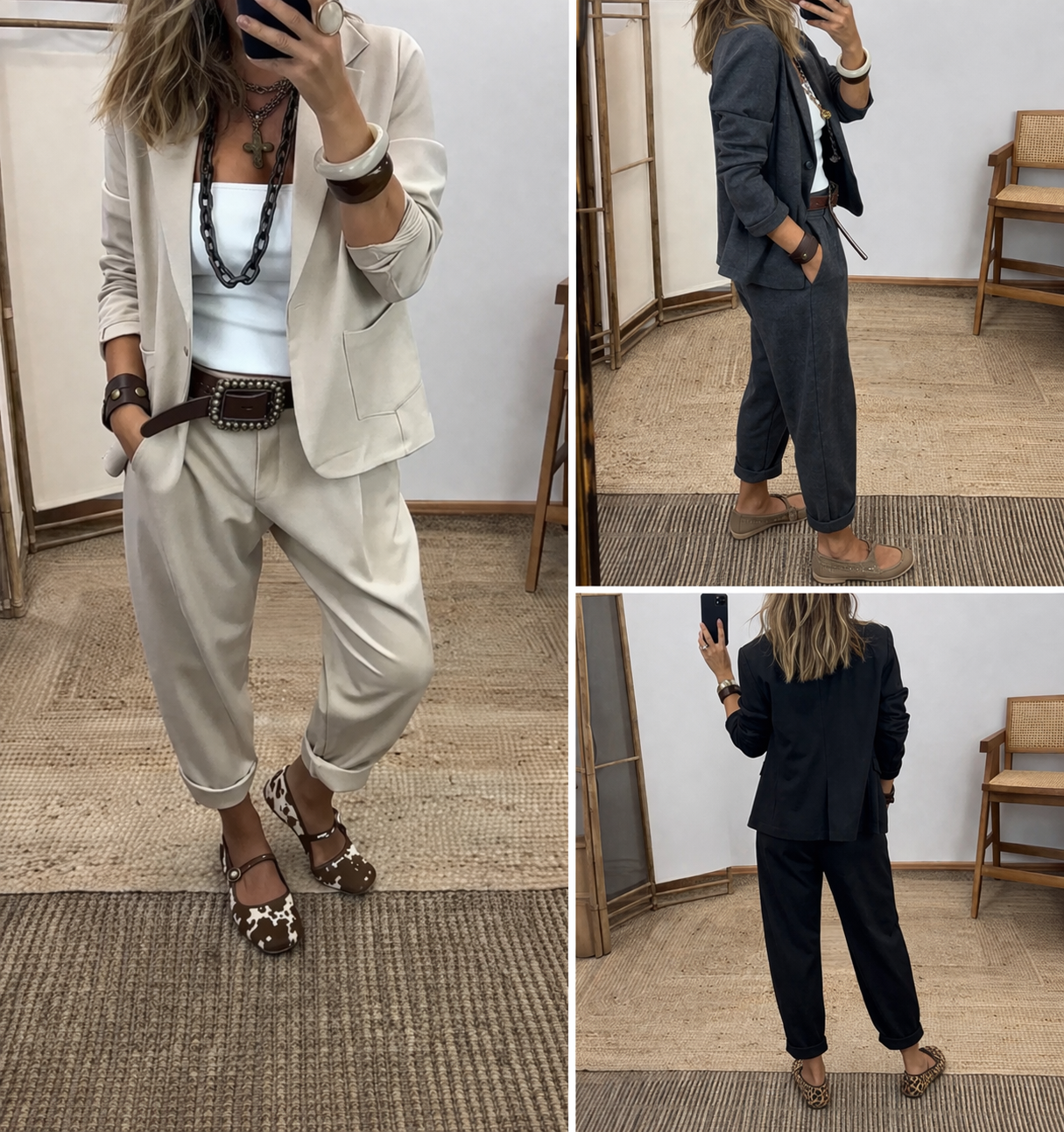 Lockerer, bügelfreier Damenanzug für Alltag & Business im klassischen Look 👖