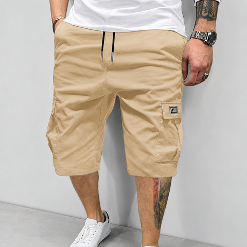 Leichte Cargoshorts – Atmungsaktives Material, sichere Taschen, knielang