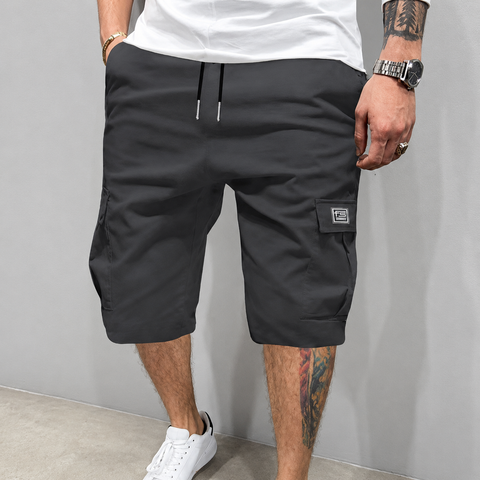 Leichte Cargoshorts – Atmungsaktives Material, sichere Taschen, knielang