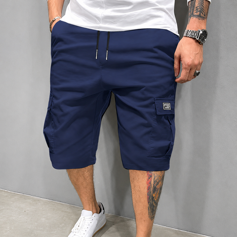 Leichte Cargoshorts – Atmungsaktives Material, sichere Taschen, knielang
