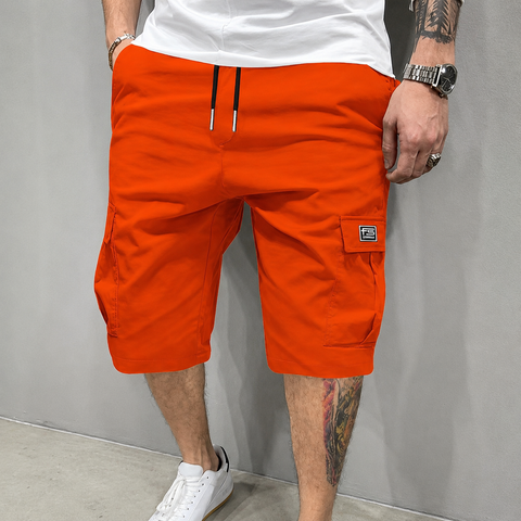 Leichte Cargoshorts – Atmungsaktives Material, sichere Taschen, knielang