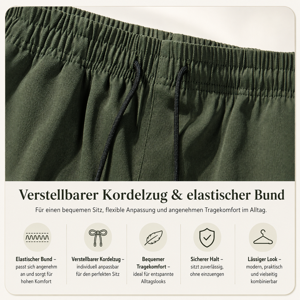 CargoFlex™ -  Herren-Cargoshorts für Sommer, Freizeit & Outdoor