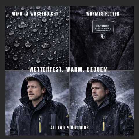 WIND- UND WASSERDICHTE JACKE - OUTDOOR