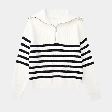 Aaron | Lässiger Pullover mit Reissverschluss