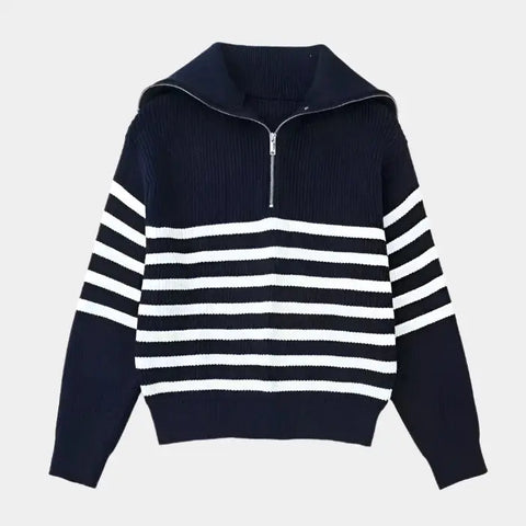 Aaron | Lässiger Pullover mit Reissverschluss