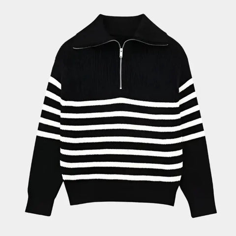 Aaron | Lässiger Pullover mit Reissverschluss