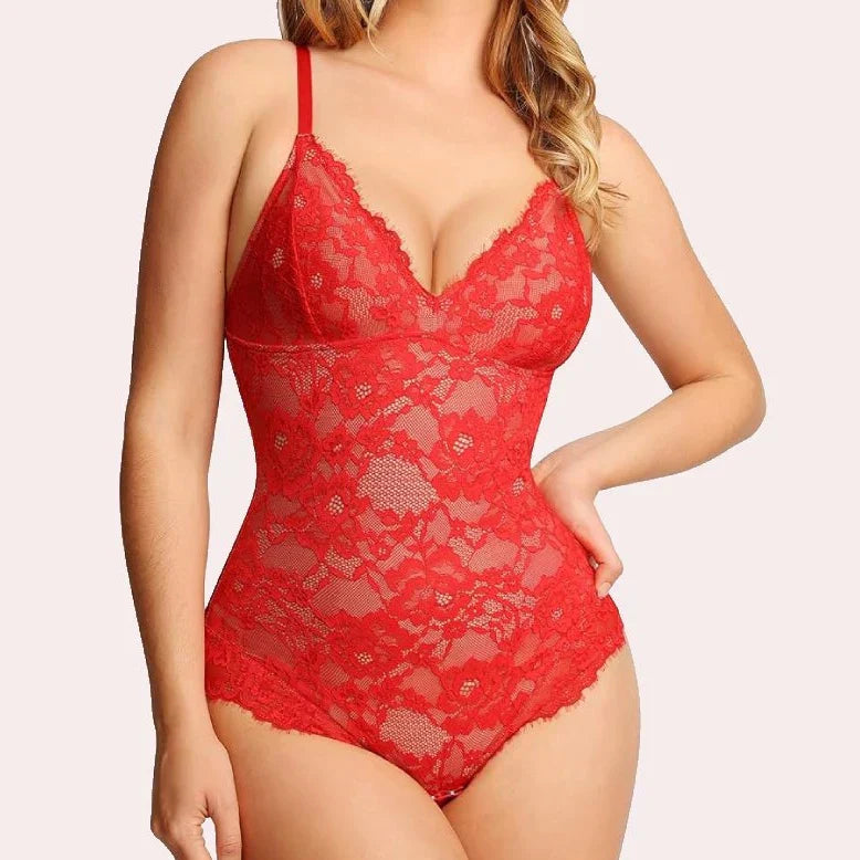 Silhouettea™ – Formender Spitzen-Bodysuit