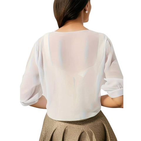 Lucelina | Bluse mit offener Vorderseite