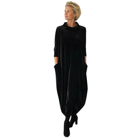 Anja | Samtiges elegantes Maxikleid