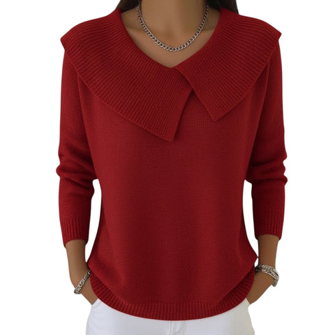 Jennifer | Strickpullover mit Kragen