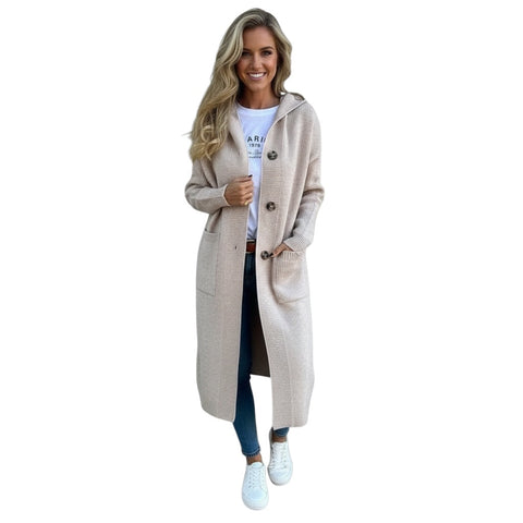 Vanessa | Eleganter langer Strickcardigan