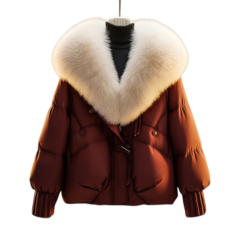 Enina | Stilvolle Jacke mit Kunstfellkragen