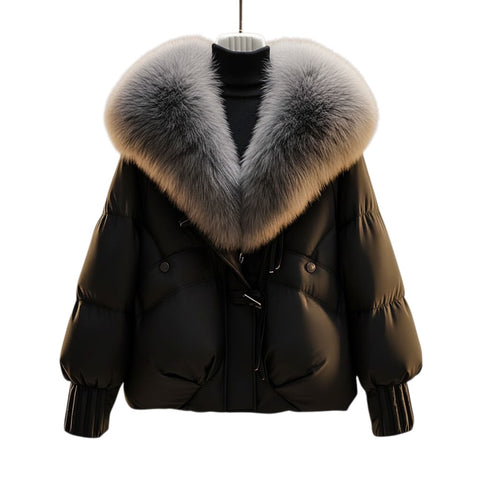 Enina | Stilvolle Jacke mit Kunstfellkragen