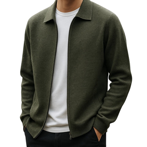 Quinton | Stilvolle Strickjacke mit Reissverschluss