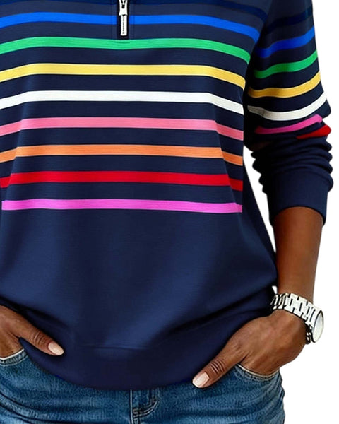 Uschi | Klassischer Pullover mit Reissverschluss