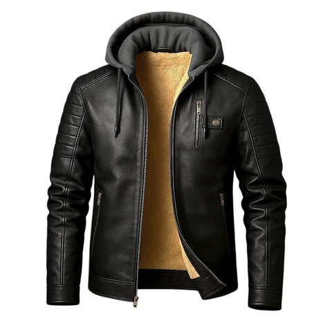 Glendon | Elegante Bikerjacke mit Kapuze