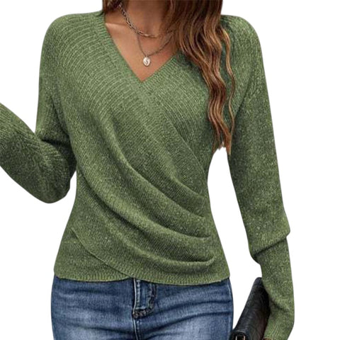 Sandra | Elegantes Stricktop mit V-Ausschnitt