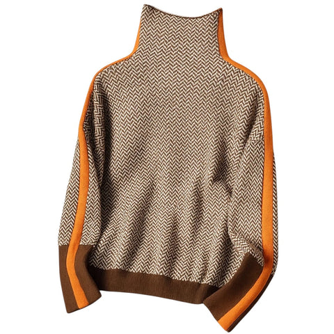 Martina | Stilvoller Pullover mit hohem Kragen