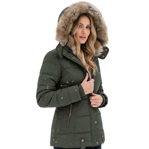 Annamarie | Stilvolle Winterjacke mit Kunstfell