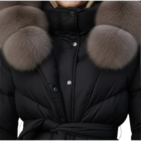 Christina | Elegante Freizeitjacke mit Kunstfellkragen