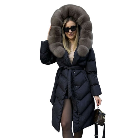 Christina | Elegante Freizeitjacke mit Kunstfellkragen