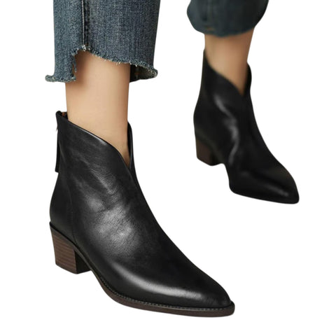 Theresa | Luxuriöse Stiefeletten mit niedrigem Absatz