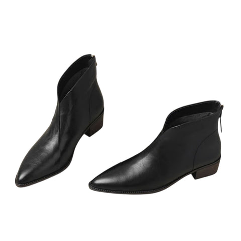Theresa | Luxuriöse Stiefeletten mit niedrigem Absatz