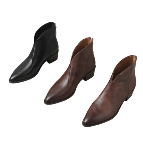 Theresa | Luxuriöse Stiefeletten mit niedrigem Absatz
