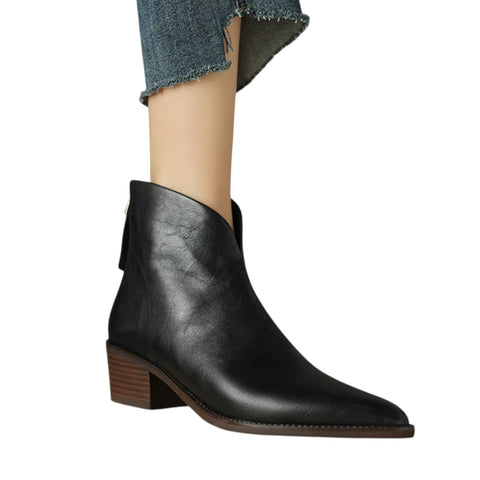 Theresa | Luxuriöse Stiefeletten mit niedrigem Absatz